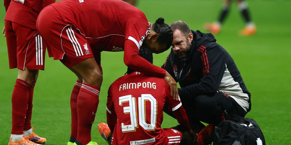 Every Liverpool game that Jeremie Frimpong will now miss after latest injury